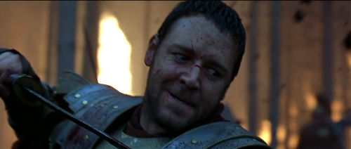 Maximus in "Gladiator"